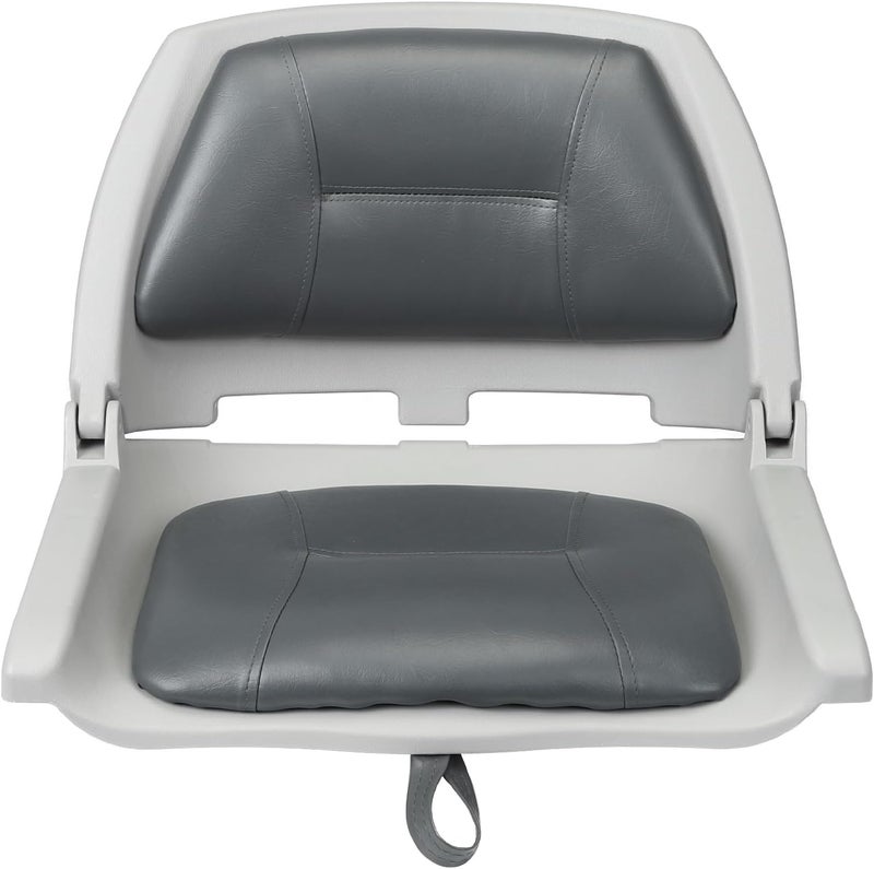 ERGOSEAT Folding Boat Seat Padded Folding Boat Chair with Backrest Marine BassJon Boat Seat - Image 2